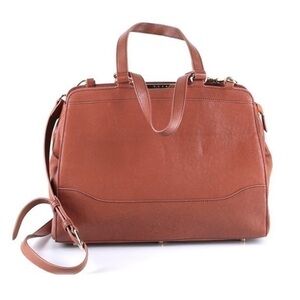 Tusk Brown Leather Satchel/Crossbody Bag